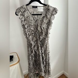Boutique Grey Snakeskin Dress